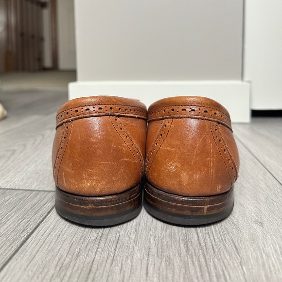 Vintage Men\'s BOSTONIAN Brown Leather Crown Windsor Kiltie Tassel Loafers M 13M main image 6